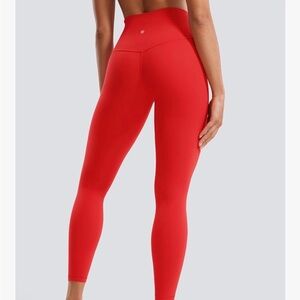 CRZ New Butterluxe high waisted yoga leggings red 25” inseam M